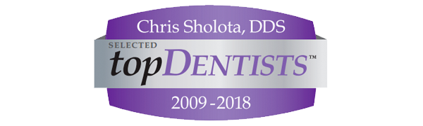 Chris Sholota - Selected Top Dentist 2009-2018